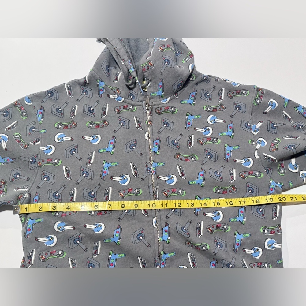 Vintage Y2K Loyal Army Hoodie Zip Video Game Controller Print Sweater Jacket M - Picture 8 of 10